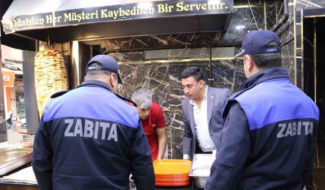 Kilis’te zabıta ekiplerinden dönercilerde hijyen denetimi