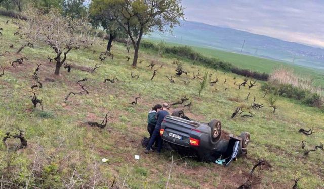 Kurtalan’da otomobil takla attı: 3 yaralı