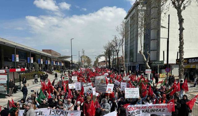 Malatya’da İsrail’in Gazze saldırıları protesto edildi