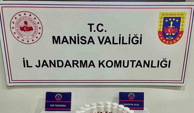 Manisa’da 1.265 adet sentetik hap ele geçirildi