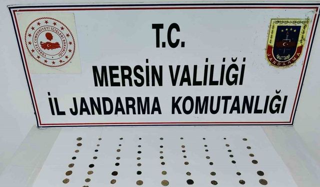 Mersin’de bir şüpheli tarihi eserleri satmaya çalışırken yakalandı