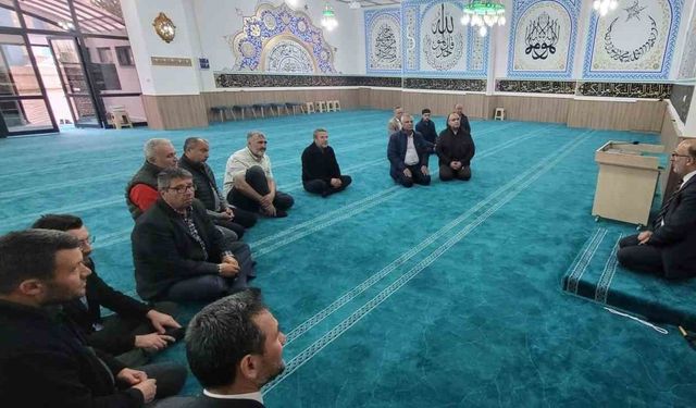 Müftü İmamoğlu ibadete yeni açılan camide vaaz verdi