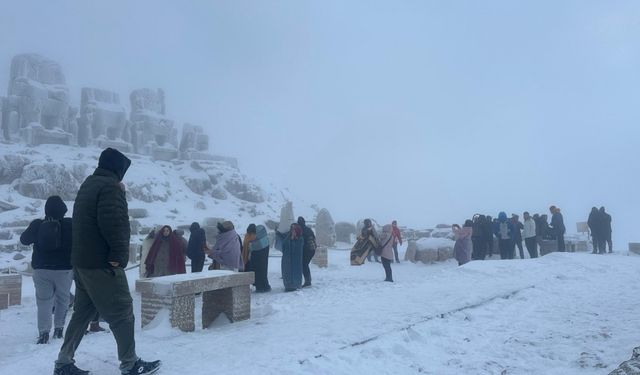 Nemrut Dağı, Nisan ayında beyaza büründü