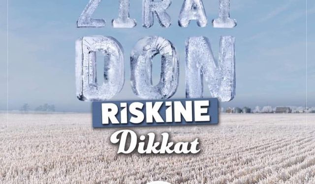Niğde için zirai don uyarısı !