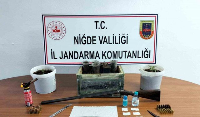 Niğde’de jandarmadan uyuşturucu ve kaçak ürün operasyonu