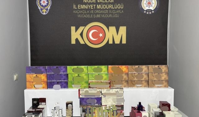 Niğde’de kaçak ürün operasyonu: 2 Gözaltı