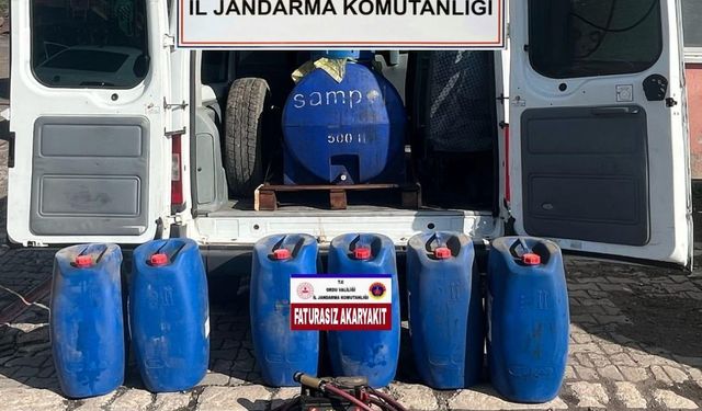 Ordu’da faturasız akaryakıt satan şüpheli yakalandı