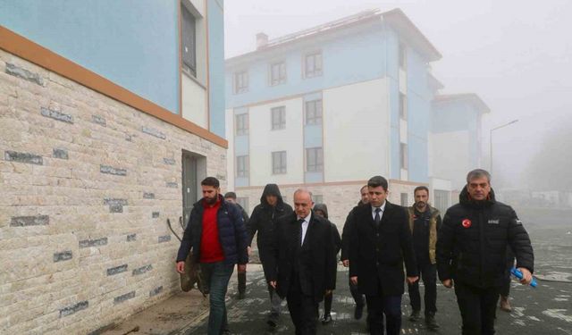 Ordu’da heyelan nedeniyle boşaltılan bölgede afet konutları yükseliyor