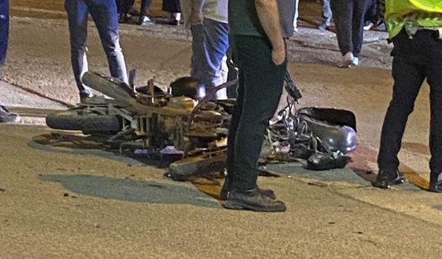 Otomobil ile motosiklet çarpıştı: 1 yaralı