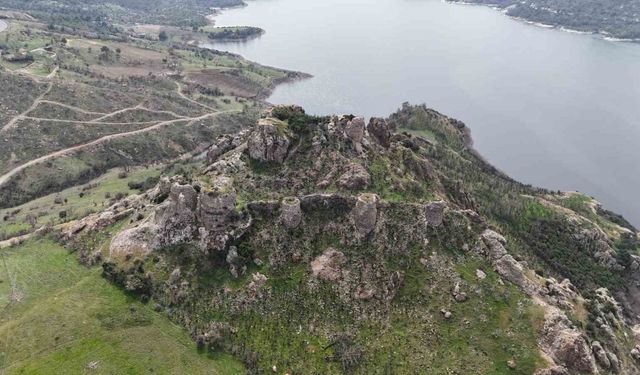(ÖZEL) Çanakkale’de orman yangınlarında alevlere teslim olan Atikhisar Kalesi yeşermeye başladı