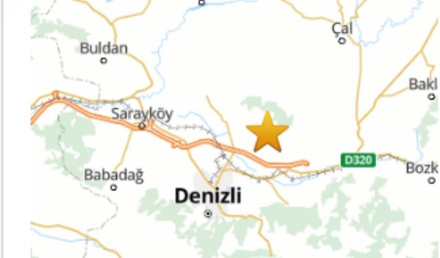 Pamukkale’de 3.9 büyüklüğünde deprem meydana geldi