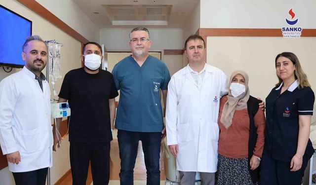 SANKO Üniversitesi Hastanesi’nde anneden oğluna ikinci hayat