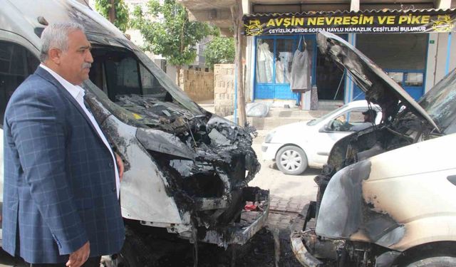 Şanlıurfa’da aynı mahallede 9 araç kundaklandı