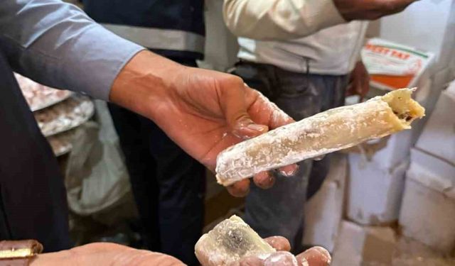 Şanlıurfa’da son tüketim tarihi geçmiş 2 ton lokum ele geçirildi