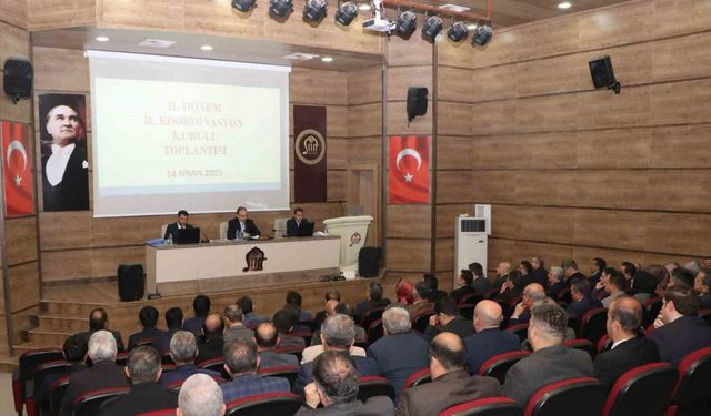 Siirt’te 2025 yılı 2. dönem il koordinasyon kurulu toplantısı gerçekleştirildi