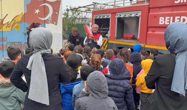Siirt’te öğrencilere yangın tatbikatı yapıldı