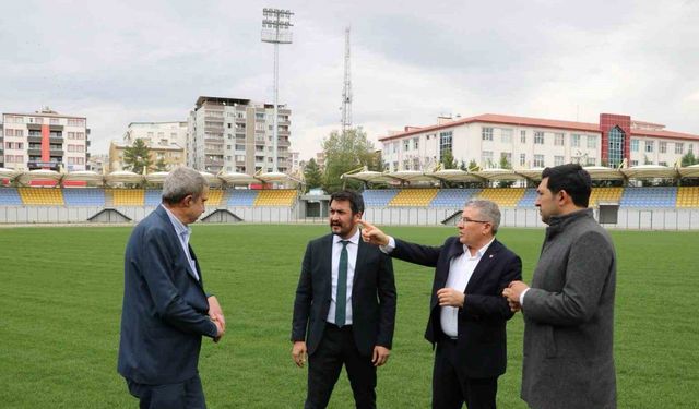 Siirt’te Play-Off heyecanı öncesi Atatürk Stadyumu incelendi