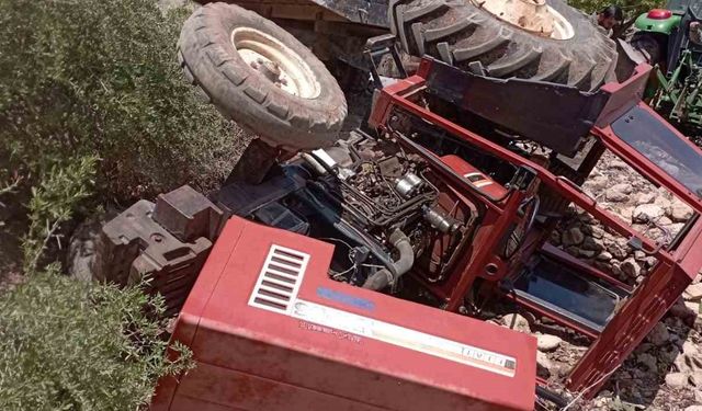 Siirt’te traktör kazasında sürücü yaralandı