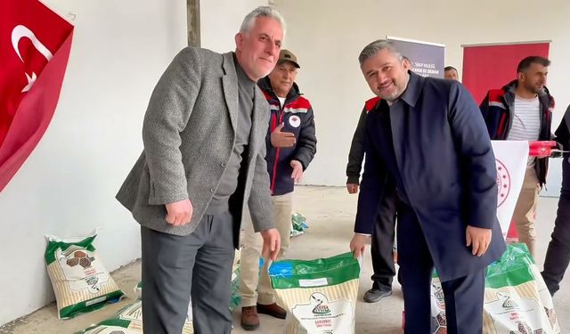 Sinop’ta çiftçilere kuru fasulye tohumu dağıtıldı