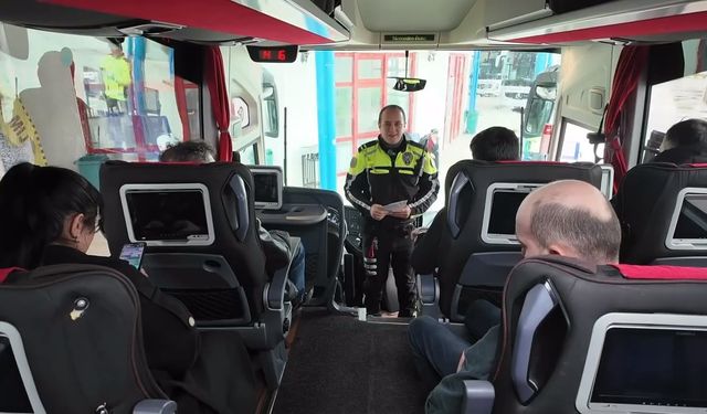 Sinop’ta şehirlerarası otobüs denetimleri