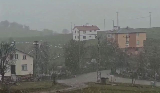 Sivas’ta Nisan ayında kar sürprizi