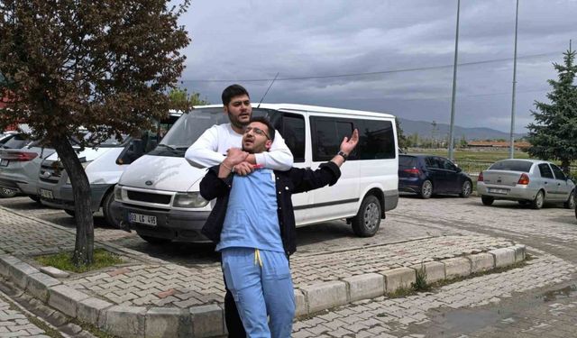 Tatbikattaki rehin alma sahnesini görenler gerçek sandı