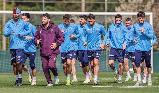 Trabzonspor, Göztepe maçı hazırlıklarını sürdürdü