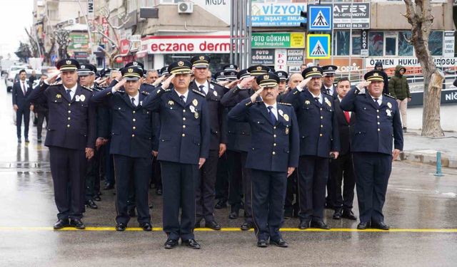 Türk Polis Teşkilatı’nın 180. kuruluş yıl dönümü Niğde’de kutlandı