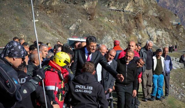 Vali Çelik, kayıp Keskin’in arama çalışmalarına katıldı