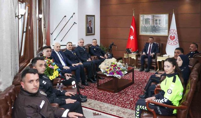 Vali Hacıbektaşoğlu, Sinan Ergen ve heyetini kabul etti