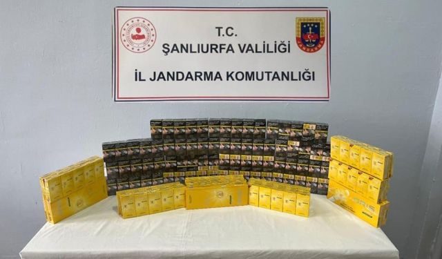 Viranşehir’de 2 bin 816 paket gümrük kaçağı sigara ele geçirildi
