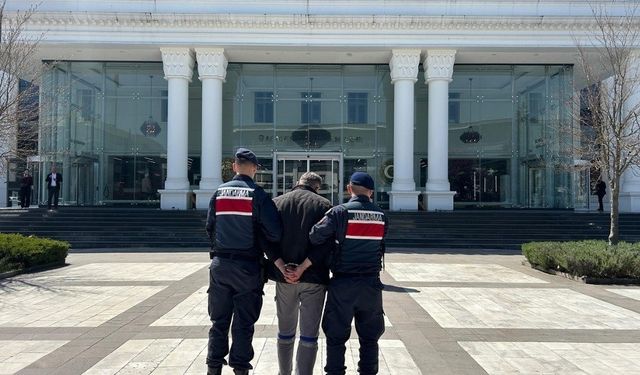 Yangın şüphelisi çalılık alanda yakalandı