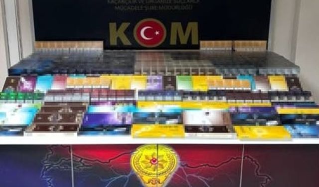 Yolcu otobüsünde 1850 paket kaçak sigara ele geçirildi