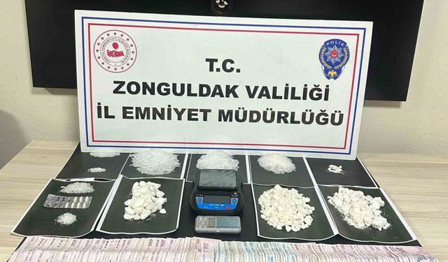 Zonguldak’ta uyuşturucu operasyonu: 755 gram metamfetamin ele geçirildi