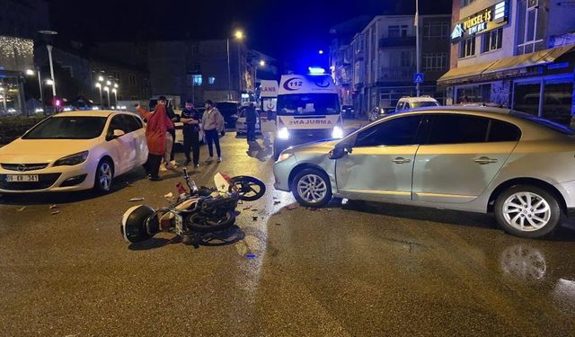 Ankara’da motosikletle otomobil çarpıştı: 1 yaralı