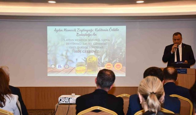 Aydın Memecik Naturel Sızma Zeytinyağı Kalitesi ödüllendirildi