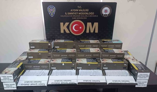 Aydın’da 9 bin 200 adet makaron ele geçirildi