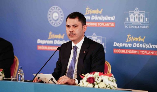 Bakan Kurum: "Devletimiz İstanbul’un dönüşümü için gövdesini taşın altına koymuştur"
