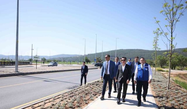 Başkan Aras, tamamlanan yol çalışmalarını inceledi