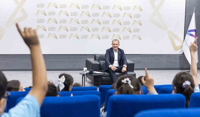 Başkan Seçer, çocukların sorularını yanıtladı
