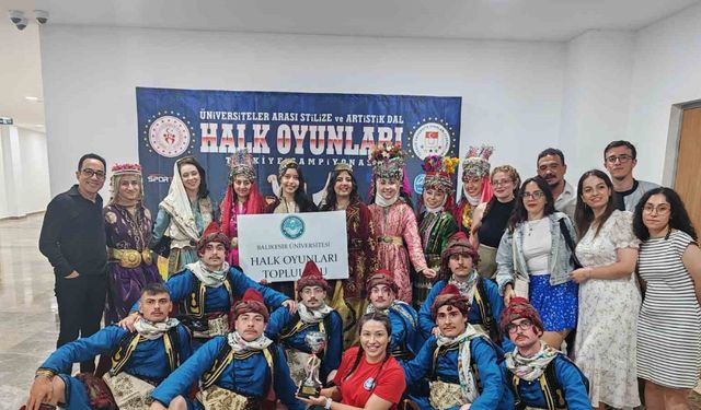 BAÜN Halk Oyunları ekibi Türkiye ikincisi