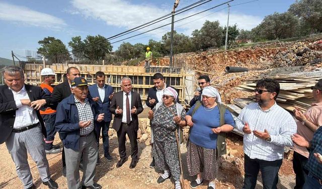 Çamlık Camii’nin temeli dualarla atıldı