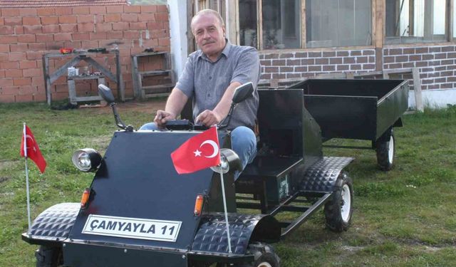 Çamyayla Köyü’nün ilk yerli ve milli arazi aracı
