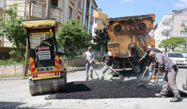 Çayırova’daki 4 mahallede deforme olan sokaklarda yoğun çalışma