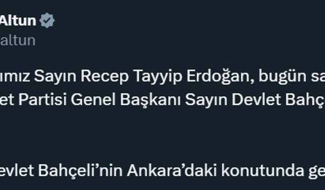 Cumhurbaşkanı Erdoğan, MHP lideri Bahçeli’yi ziyaret edecek