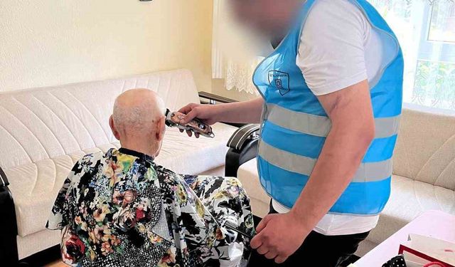 Denetimli serbestlik yükümlülerinden evlere ücretsiz tıraş desteği