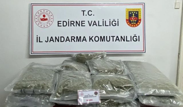Edirne’de 16.5 kilo skunk ele geçirildi