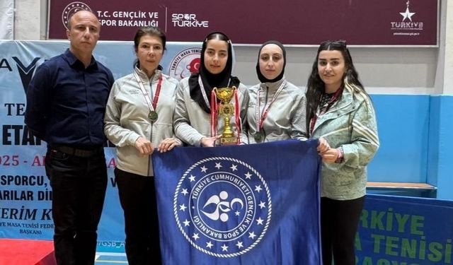 Elazığ masa tenisinde 1. Lige yükseldi