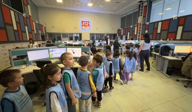 Es Çocuk Evi’nin minikleri 112’yi keşfetti