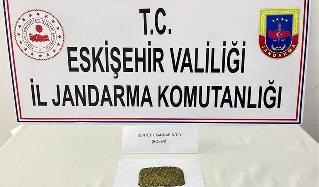 Eskişehir’de ilçeye uyuşturucu taşıyan 2 şüpheli yakalandı